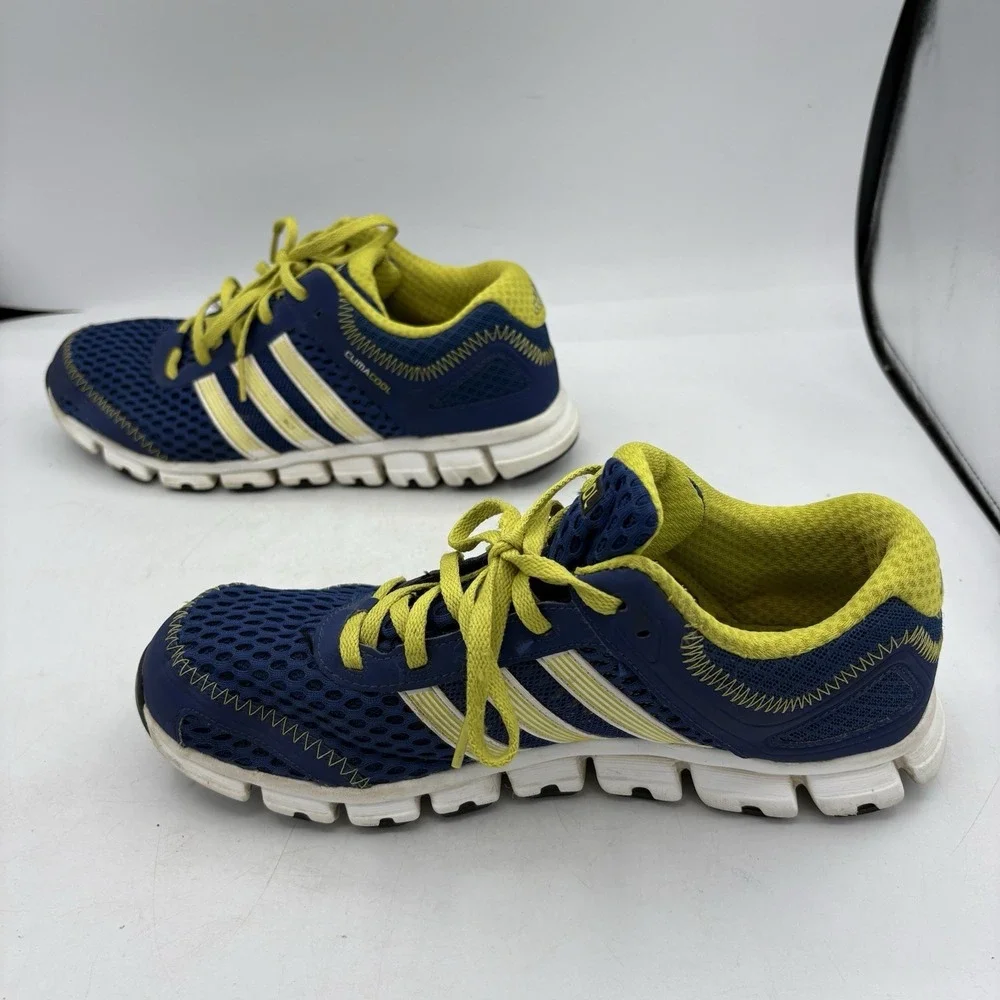 Adidas Shoes Mens Boys Size 7 Climacool Blue Yellow Run‎ Walk Sneakers